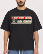 Mockup Boxy Heavyweight Tee Black male close-up 07