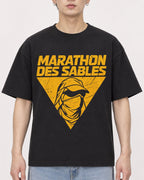 Mockup Boxy Heavyweight Tee Black male close-up 01