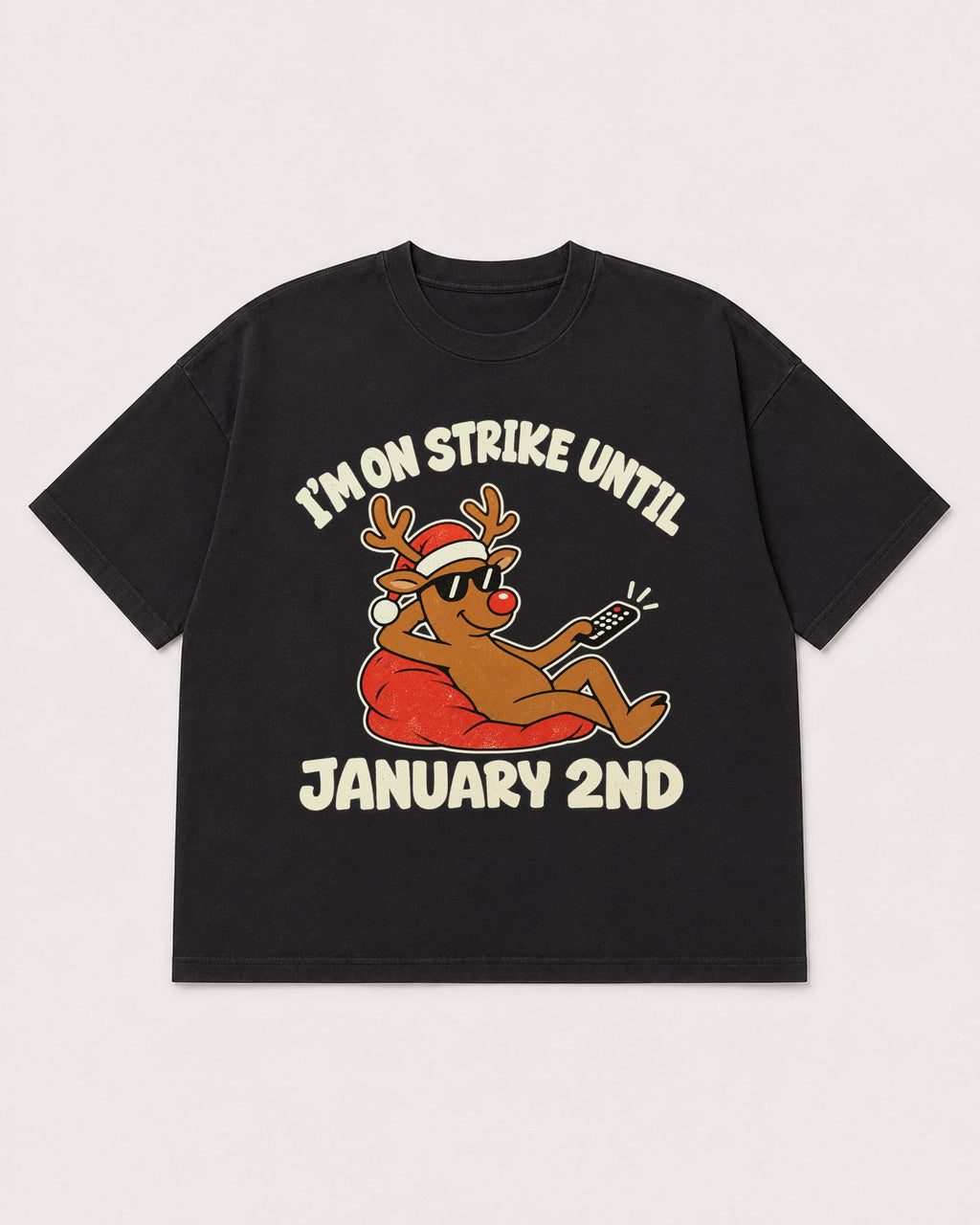 Mockup Boxy Heavyweight Tee Black product