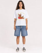 Mockup Boxy Heavyweight Tee White female full-body 06