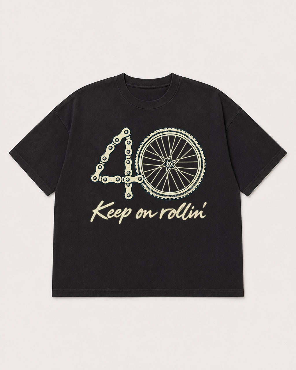 Mockup Boxy Heavyweight Tee Black product