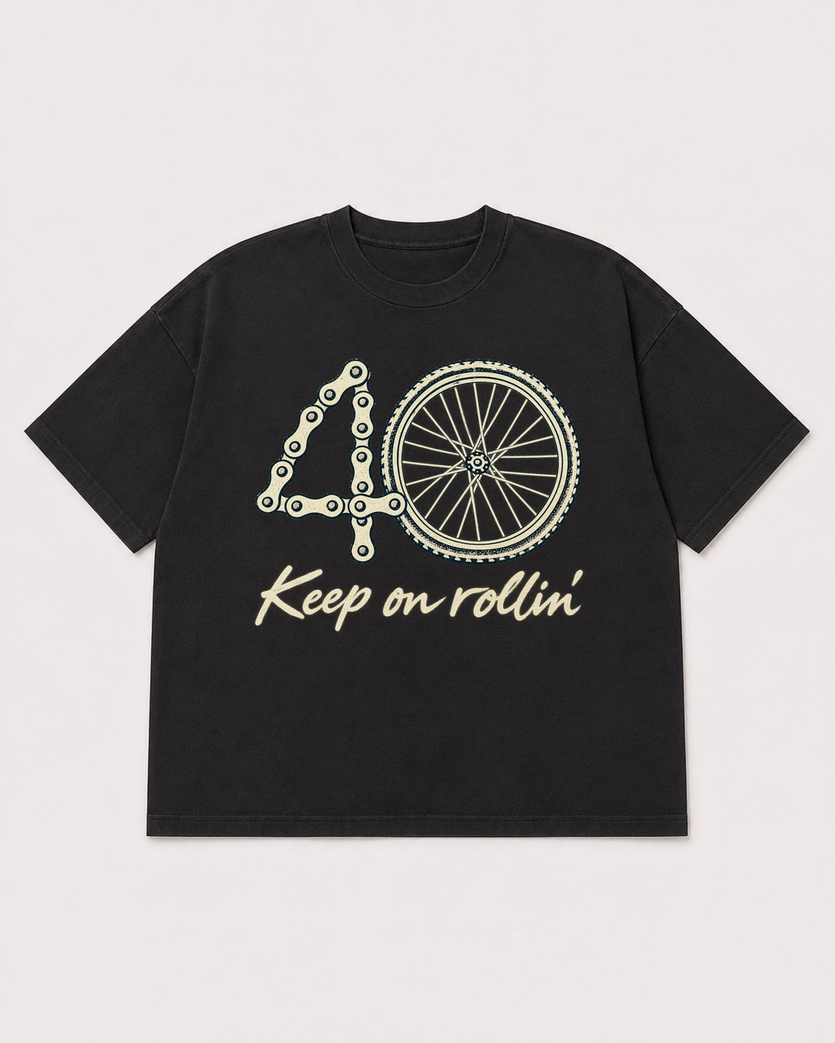 Mockup Boxy Heavyweight Tee Black product