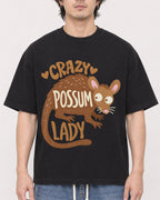 Mockup Boxy Heavyweight Tee Black male close-up 03