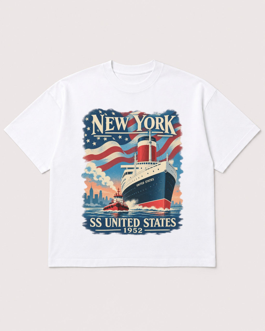 Mockup Boxy Heavyweight Tee White product