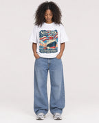 Mockup Boxy Heavyweight Tee White female full-body 05
