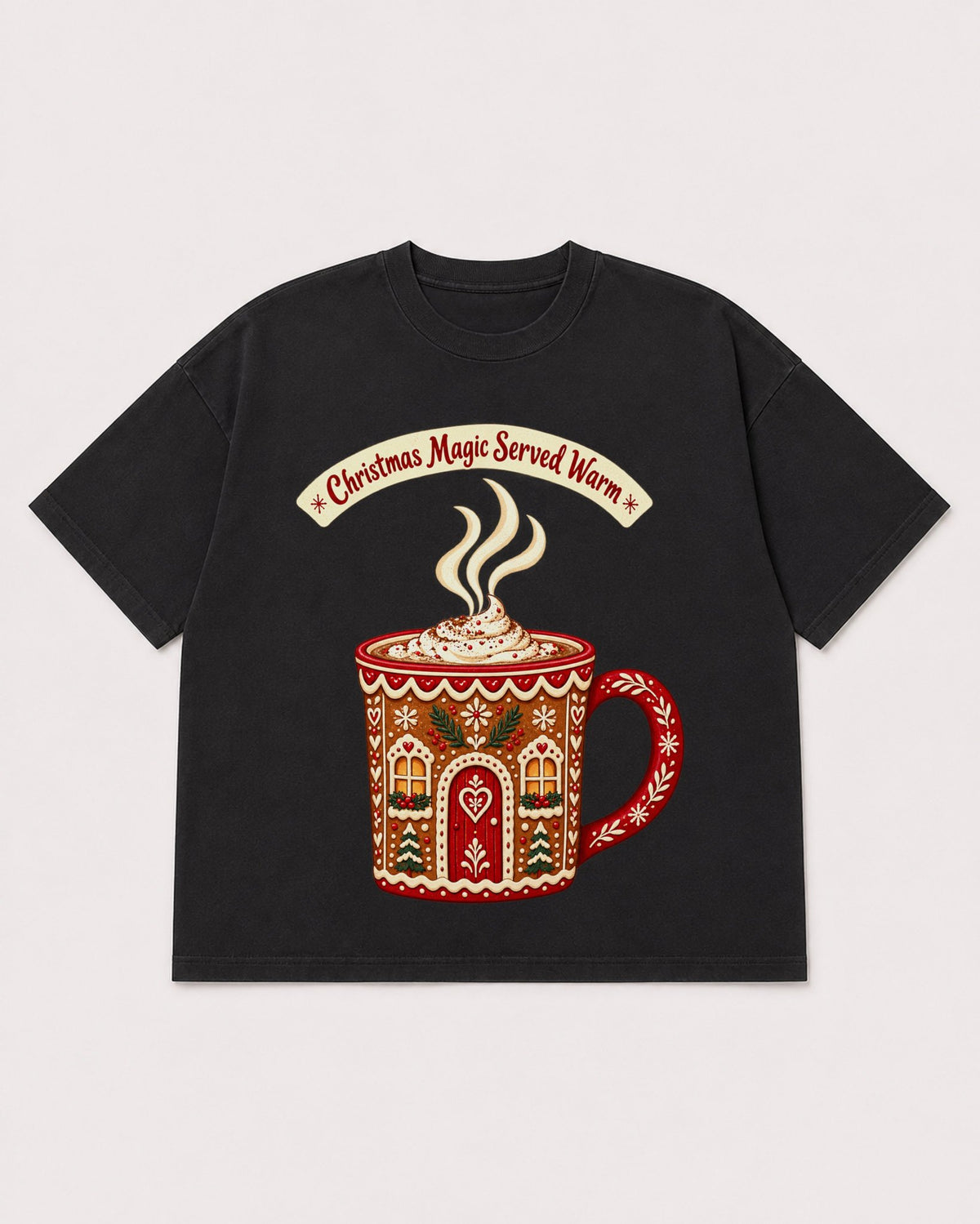 Mockup Boxy Heavyweight Tee Black product