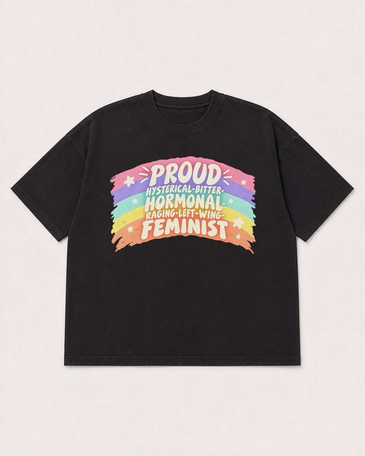 Mockup Boxy Heavyweight Tee Black product