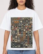 Mockup Boxy Heavyweight Tee White female close-up 10