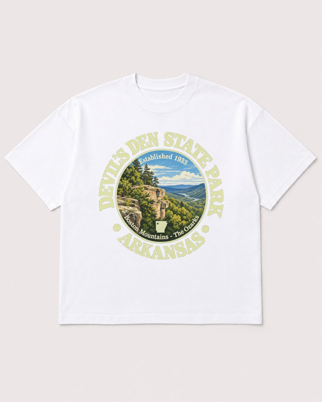 Mockup Boxy Heavyweight Tee White product