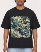 Mockup Boxy Heavyweight Tee Black male close-up 05