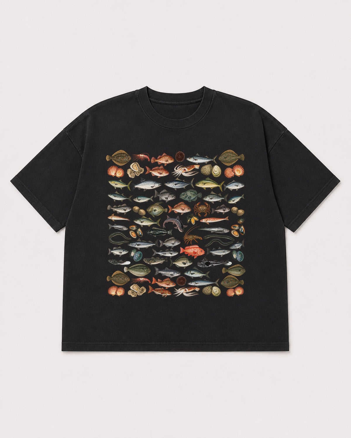 Mockup Boxy Heavyweight Tee Black product