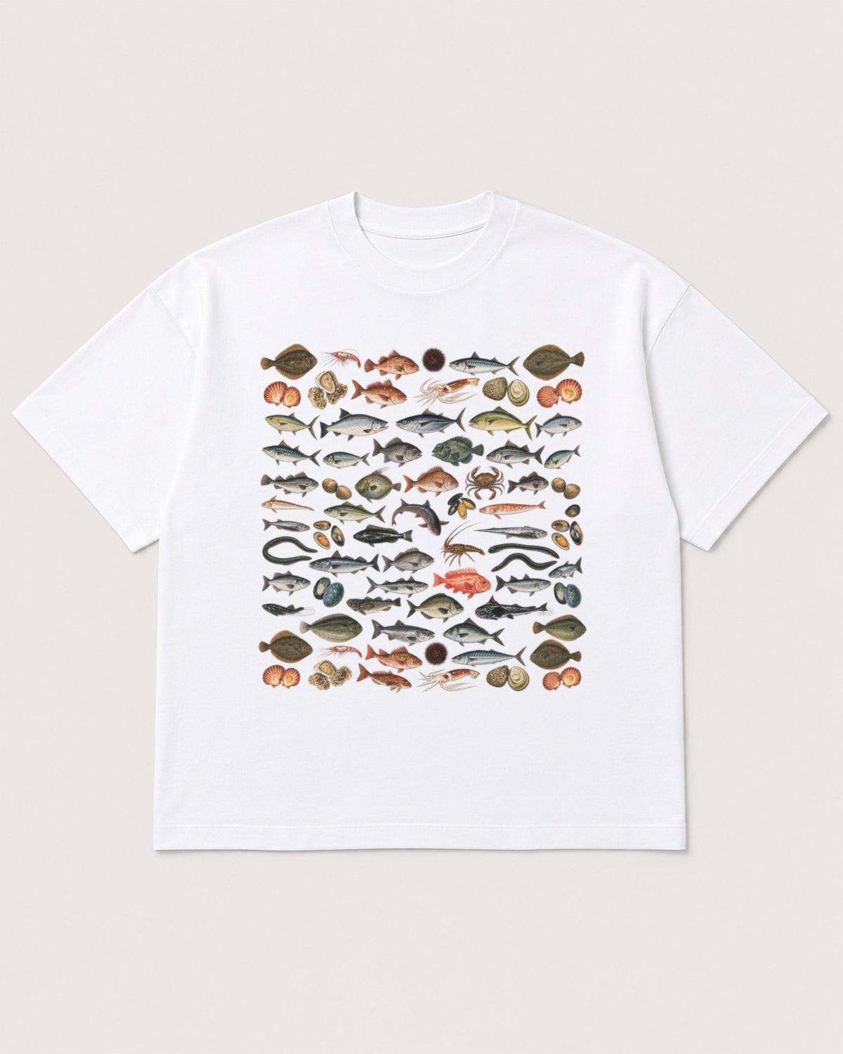 Mockup Boxy Heavyweight Tee White product