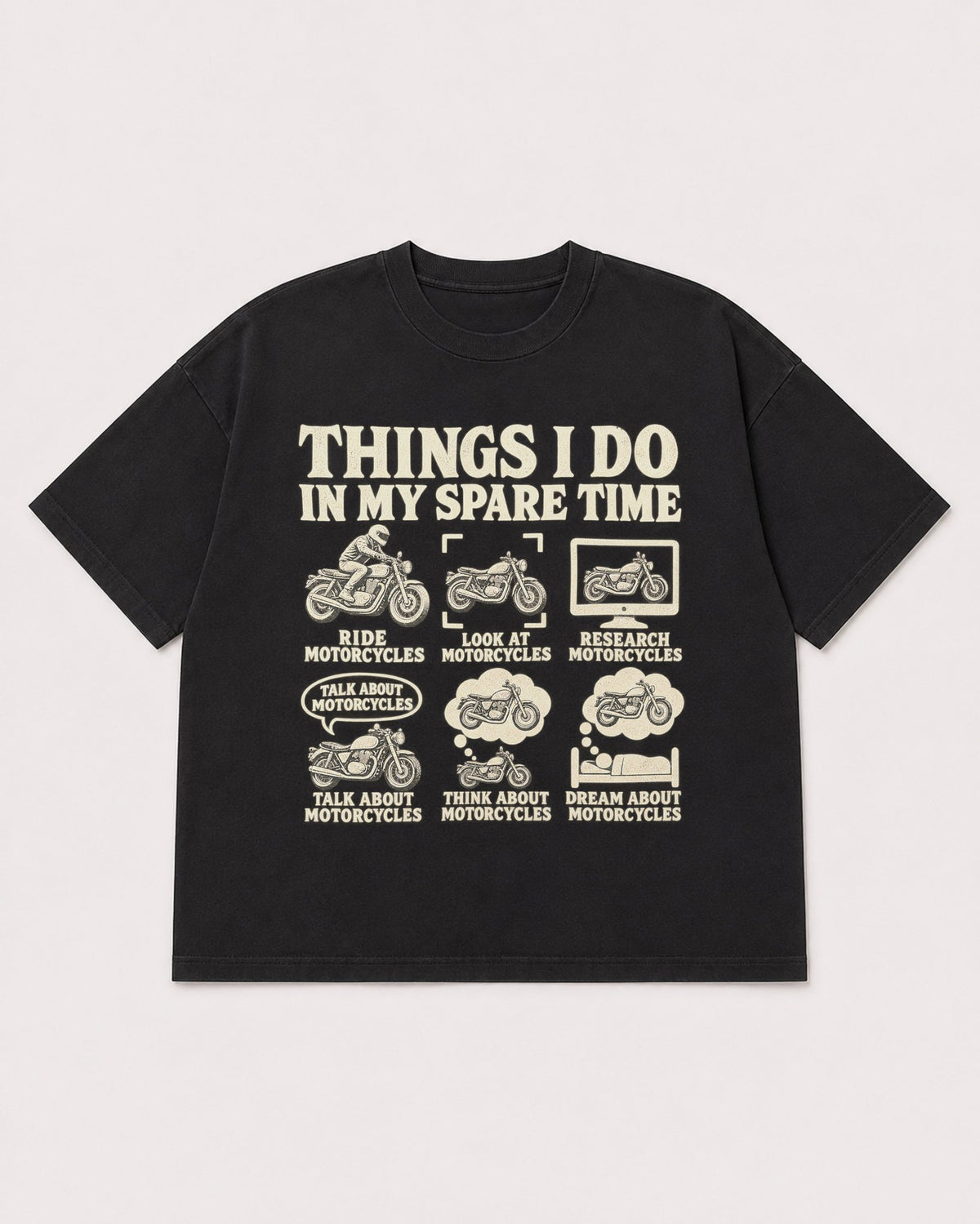 Mockup Boxy Heavyweight Tee Black product