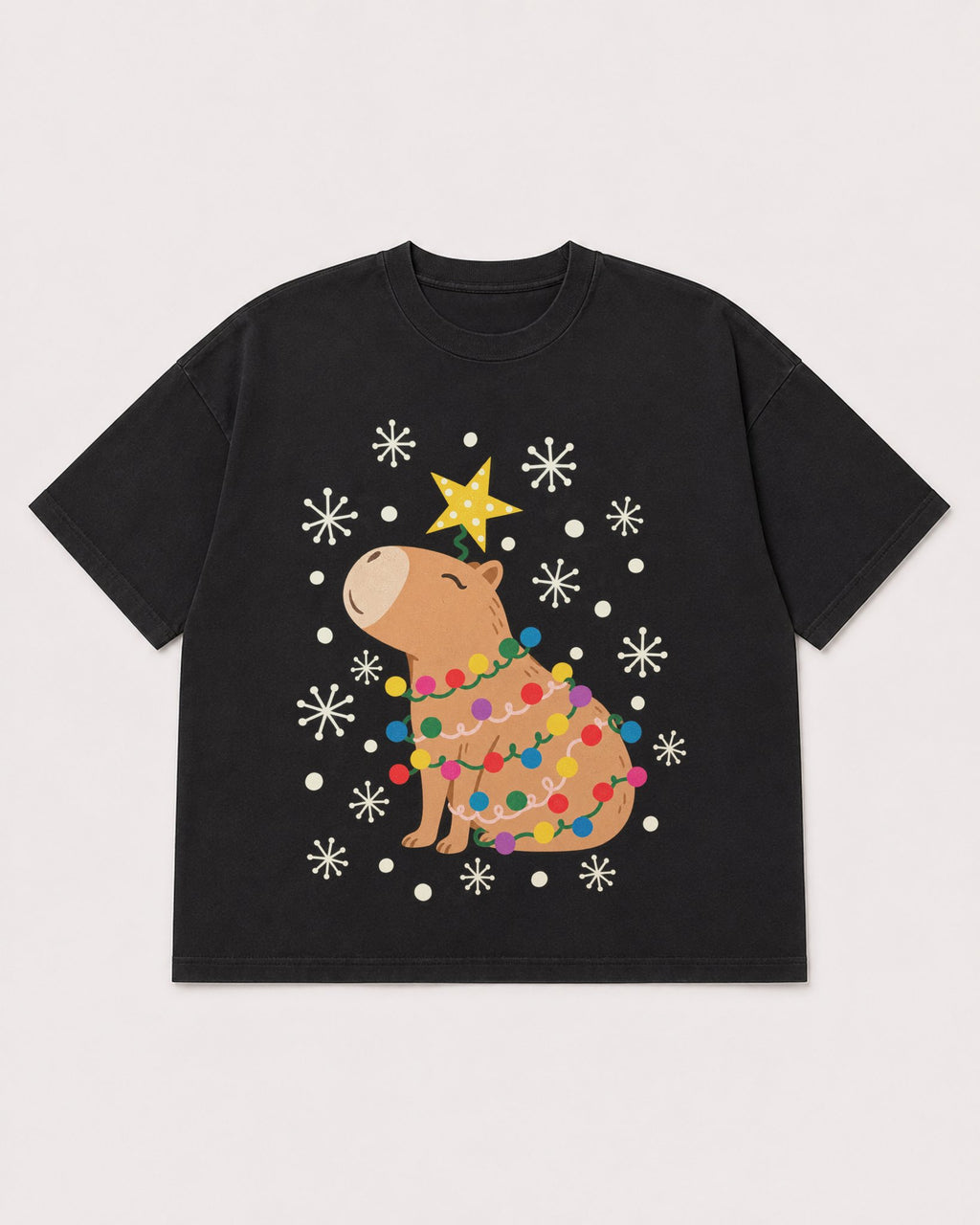 Mockup Boxy Heavyweight Tee Black product