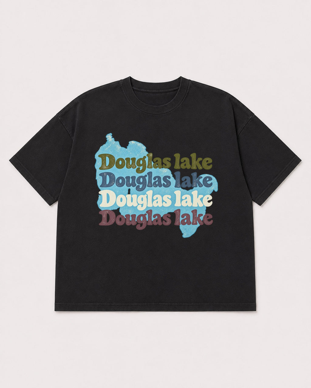 Mockup Boxy Heavyweight Tee Black product
