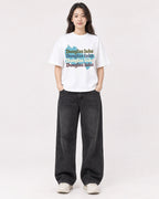 Mockup Boxy Heavyweight Tee White female full-body 03