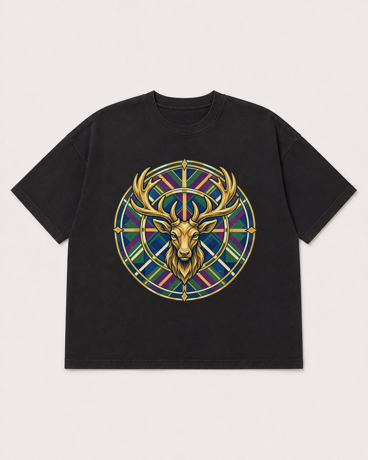 Mockup Boxy Heavyweight Tee Black product