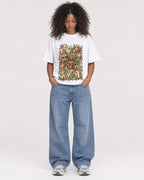 Mockup Boxy Heavyweight Tee White female full-body 05