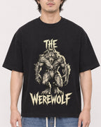 Mockup Boxy Heavyweight Tee Black male close-up 03