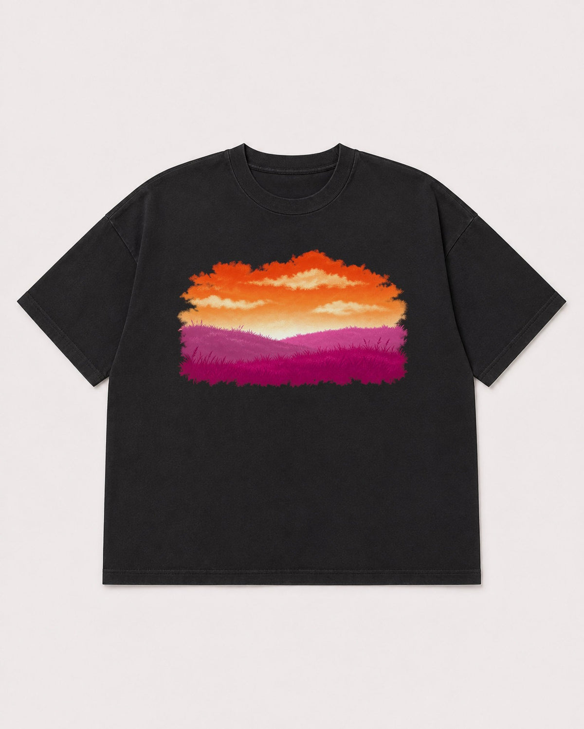 Mockup Boxy Heavyweight Tee Black product