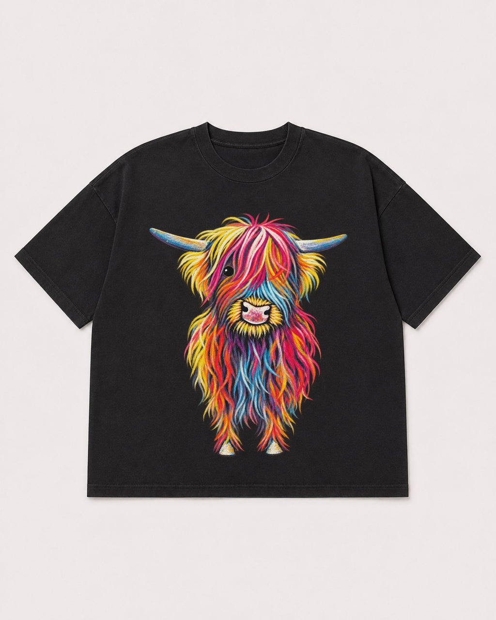 Mockup Boxy Heavyweight Tee Black product