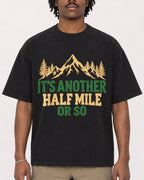 Mockup Boxy Heavyweight Tee Black male close-up 04