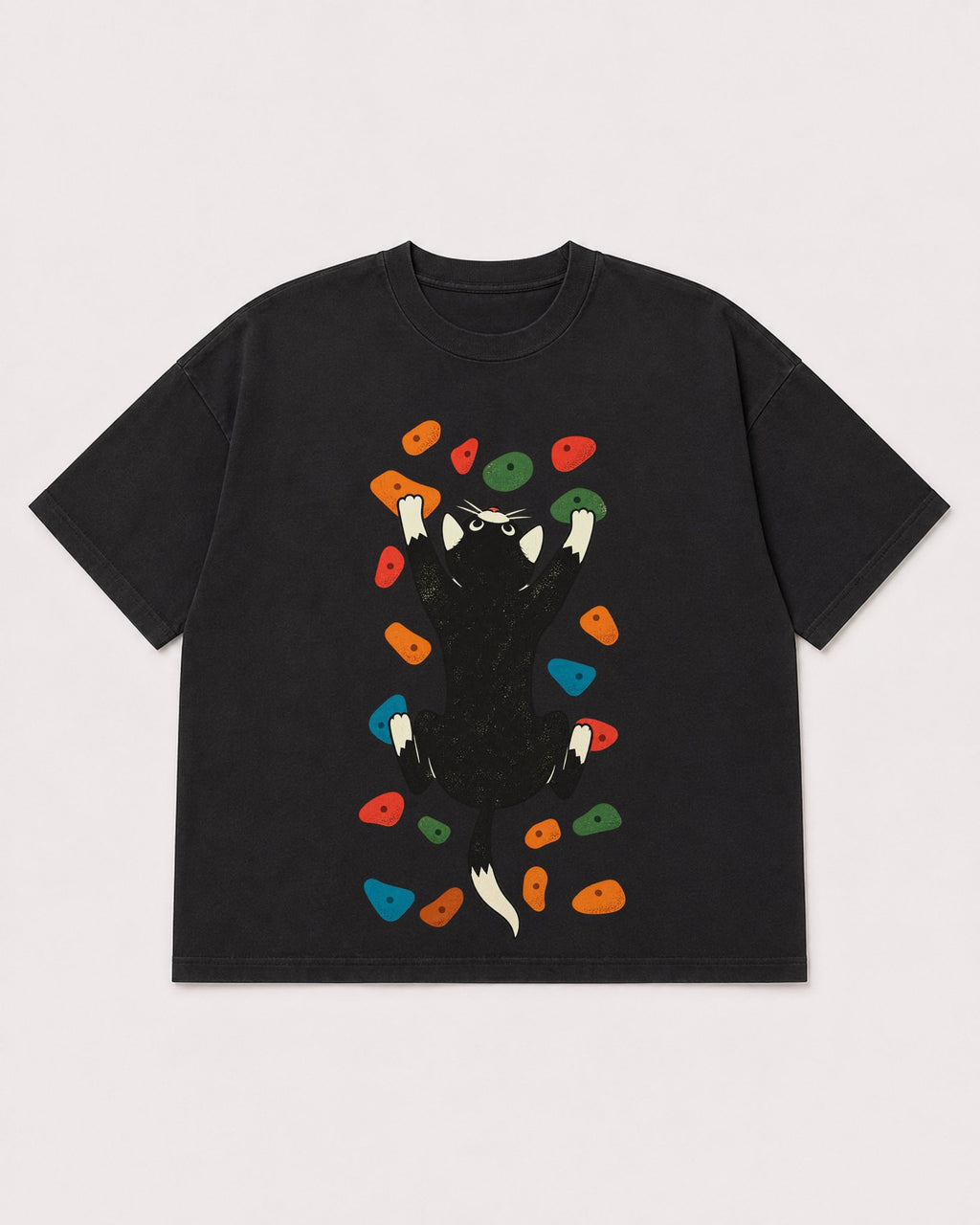 Mockup Boxy Heavyweight Tee Black product