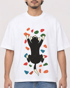 Mockup Boxy Heavyweight Tee White male close-up 02