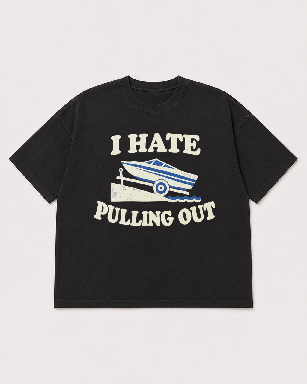 Mockup Boxy Heavyweight Tee Black product