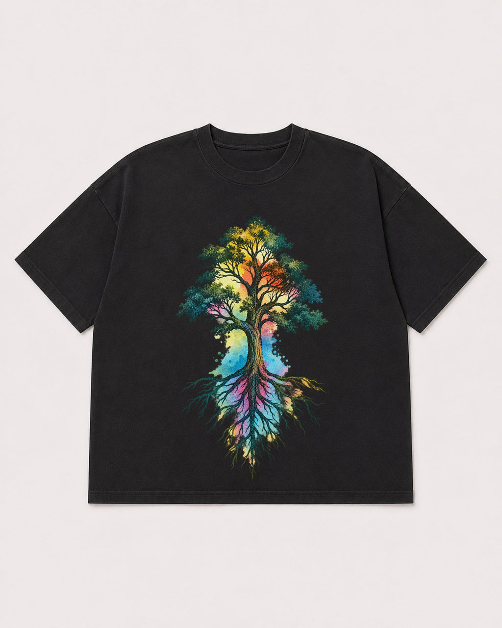 Mockup Boxy Heavyweight Tee Black product