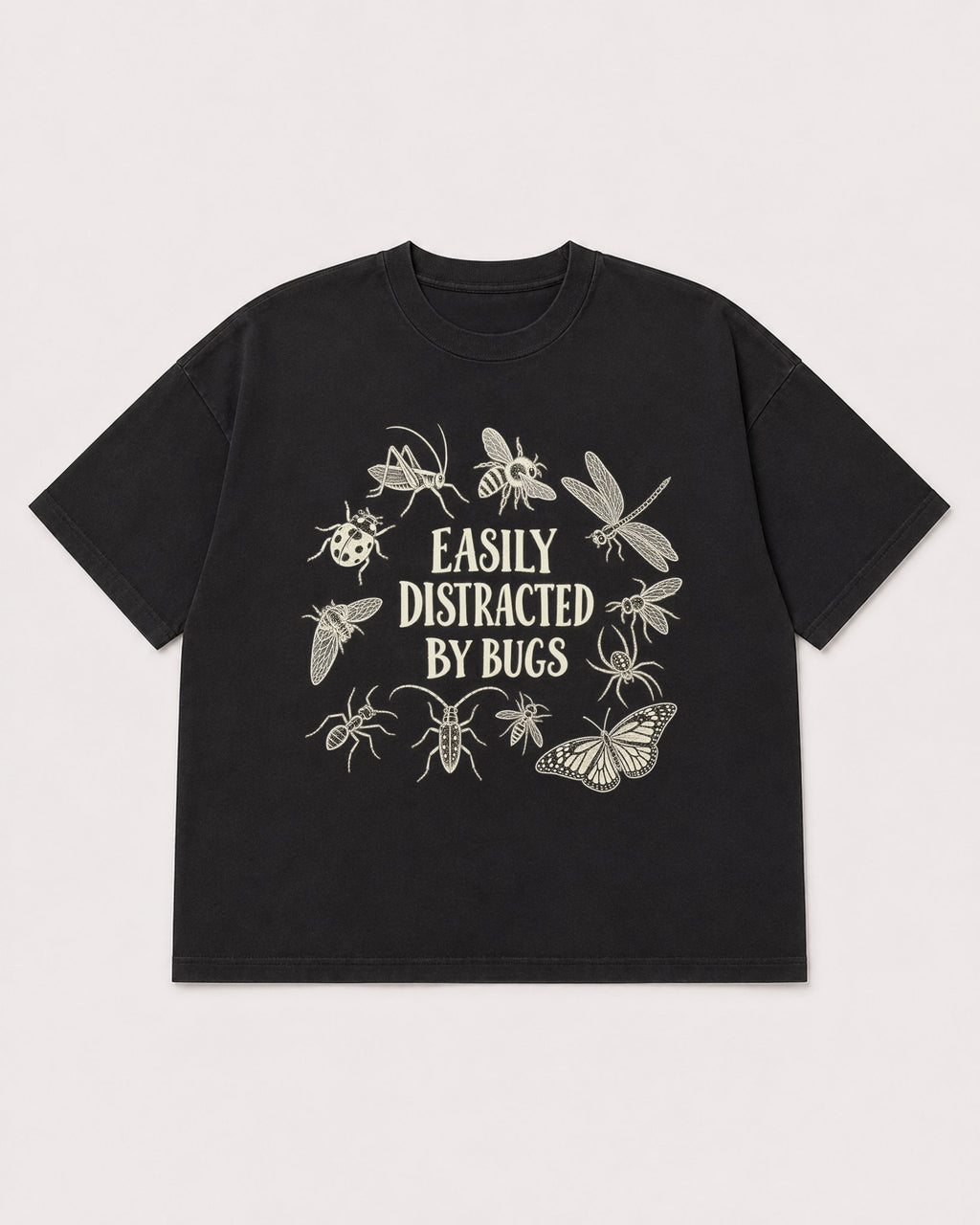 Mockup Boxy Heavyweight Tee Black product