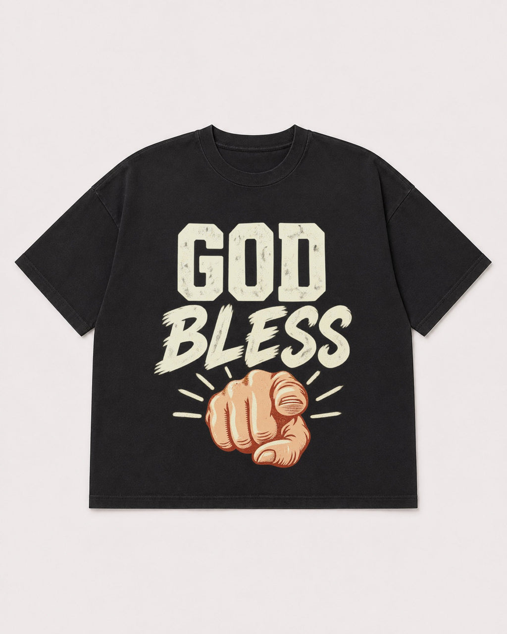 Mockup Boxy Heavyweight Tee Black product