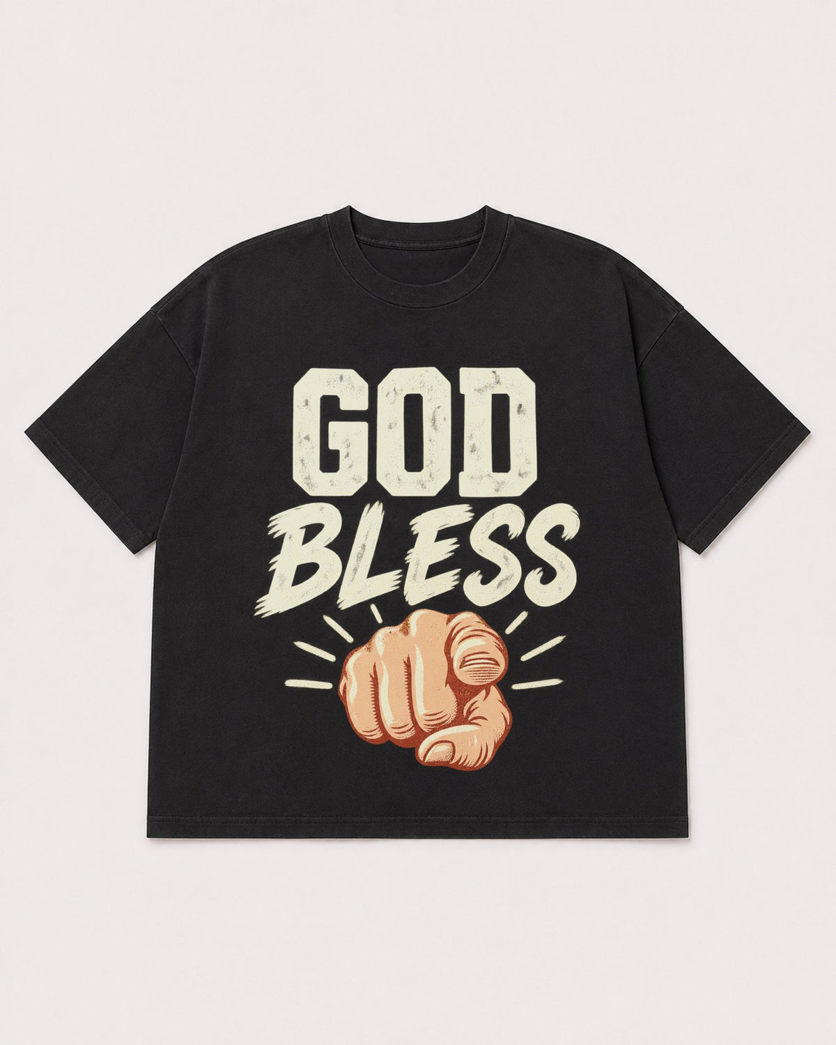 Mockup Boxy Heavyweight Tee Black product
