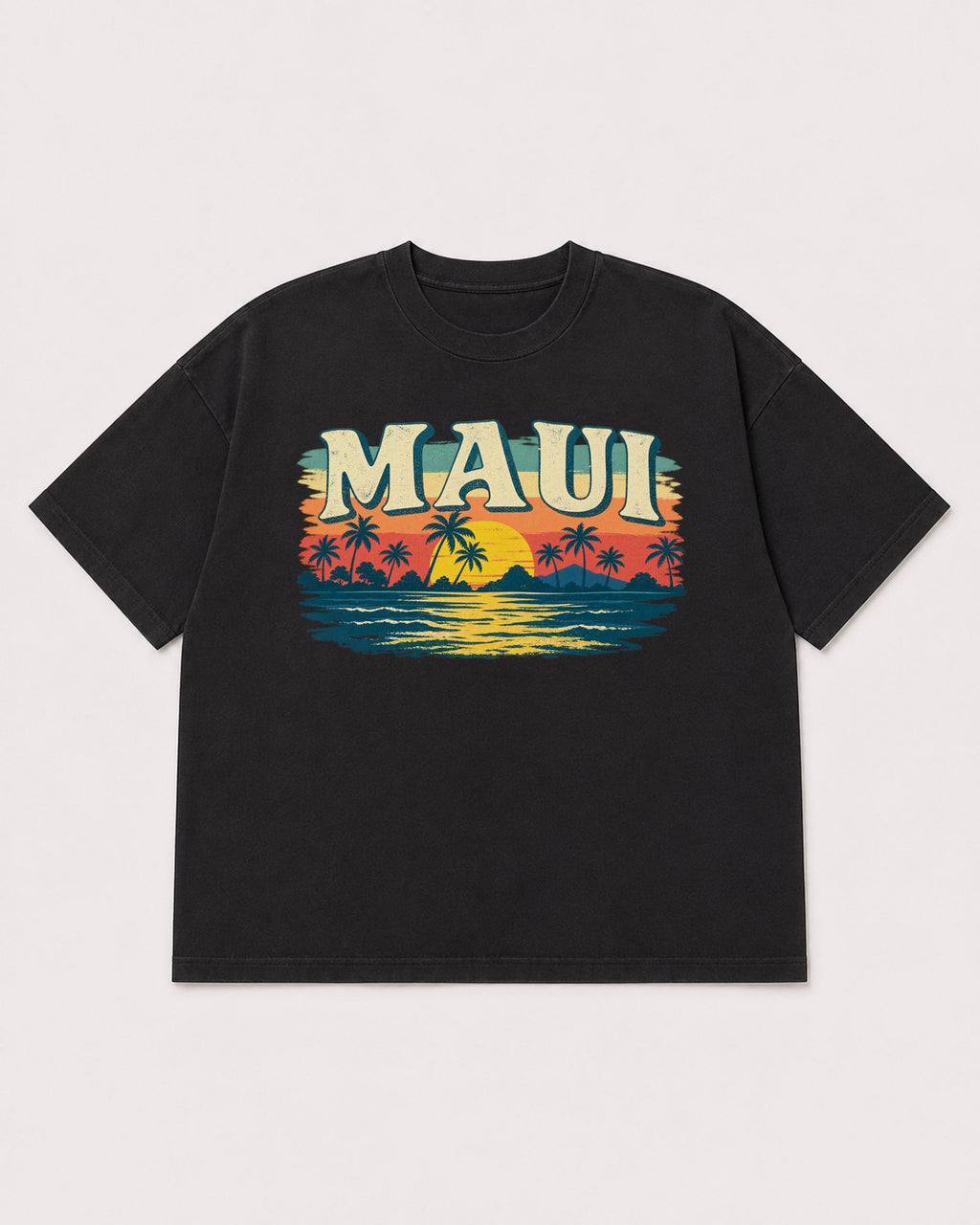 Mockup Boxy Heavyweight Tee Black product