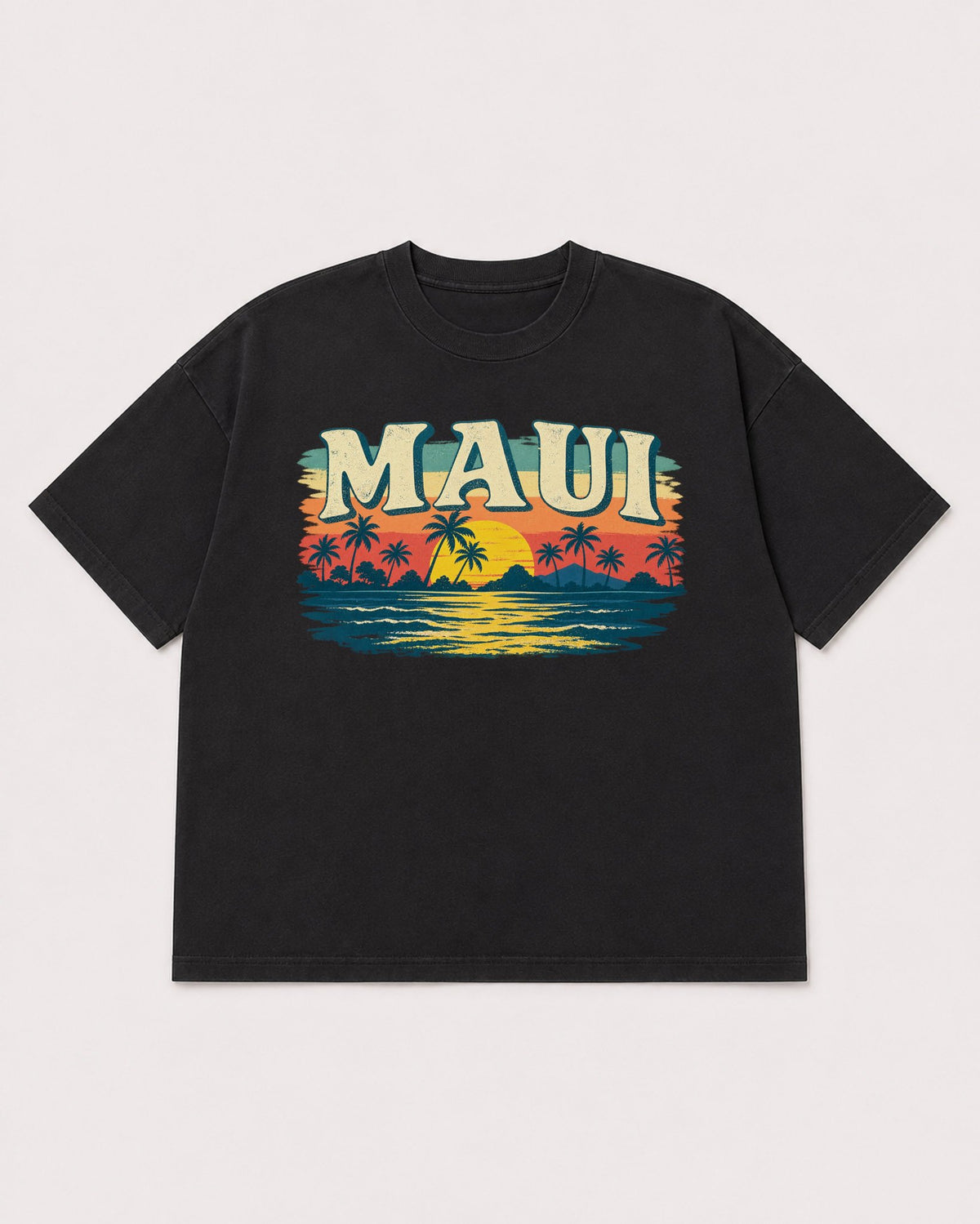 Mockup Boxy Heavyweight Tee Black product