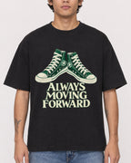 Mockup Boxy Heavyweight Tee Black male close-up 06