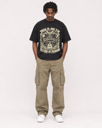 Mockup Boxy Heavyweight Tee Black male full-body 04