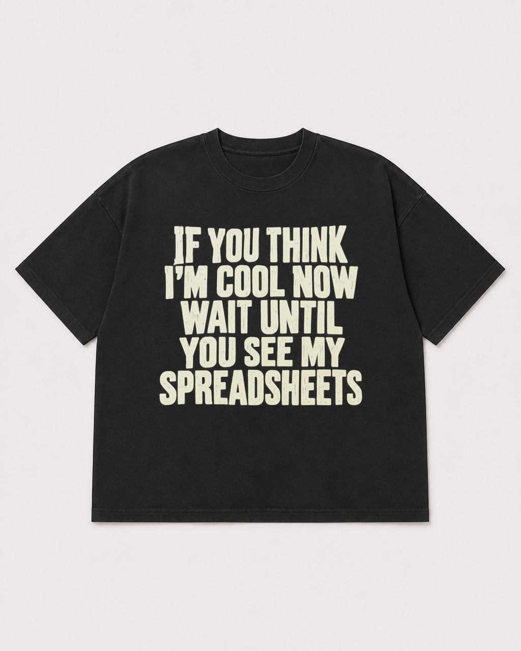 Mockup Boxy Heavyweight Tee Black product