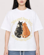 Mockup Boxy Heavyweight Tee White female close-up 01