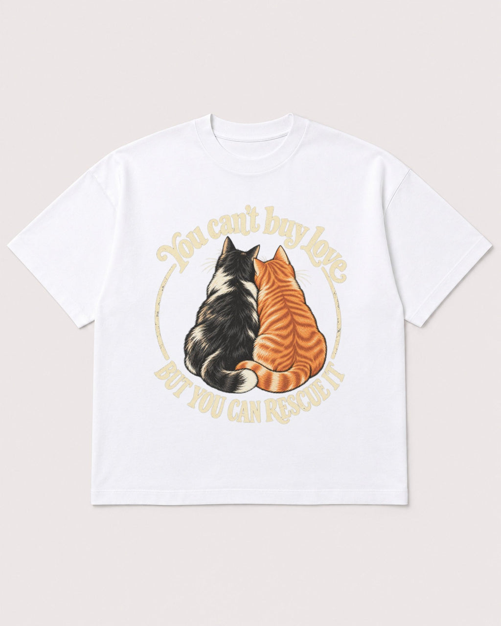 Mockup Boxy Heavyweight Tee White product