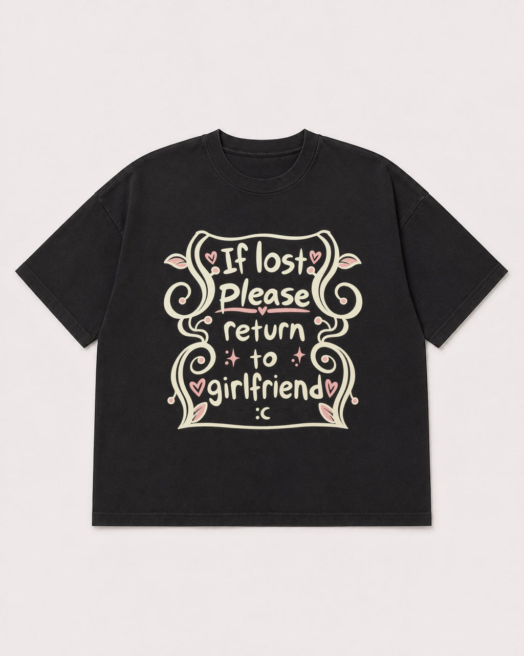 Mockup Boxy Heavyweight Tee Black product