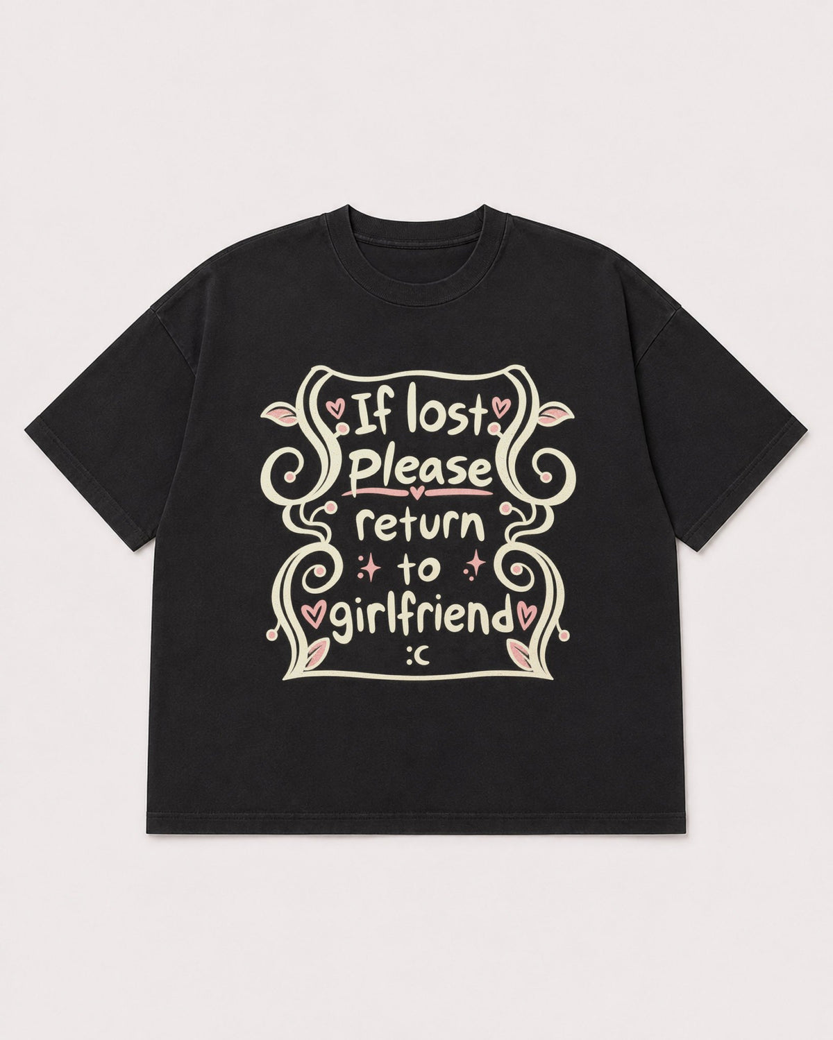Mockup Boxy Heavyweight Tee Black product