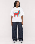 Mockup Boxy Heavyweight Tee White female full-body 04
