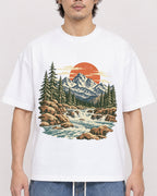 Mockup Boxy Heavyweight Tee White male close-up 03