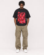 Mockup Boxy Heavyweight Tee Black male full-body 04
