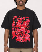 Mockup Boxy Heavyweight Tee Black male close-up 04