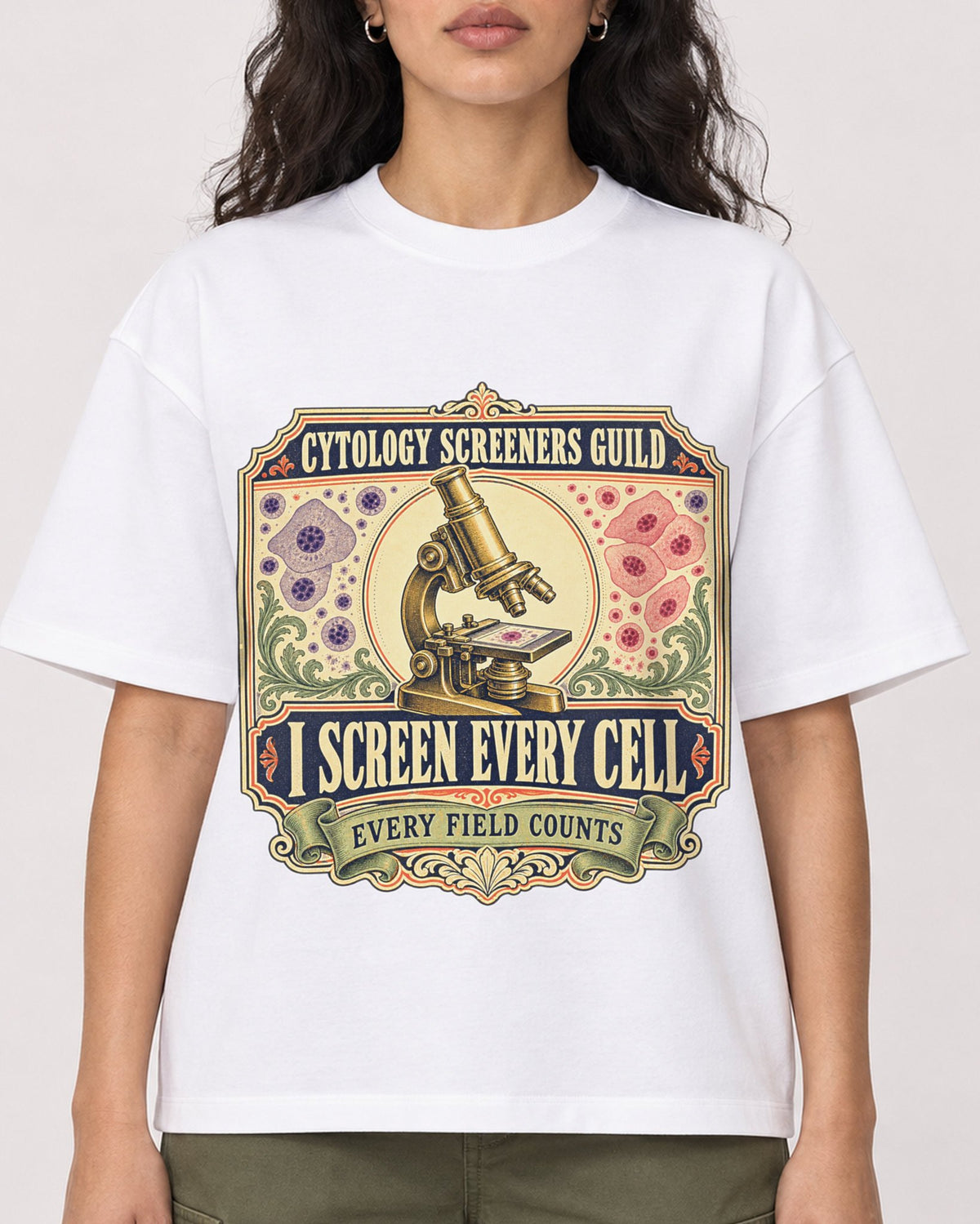Mockup Boxy Heavyweight Tee White female close-up 07