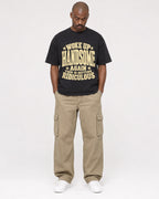 Mockup Boxy Heavyweight Tee Black male full-body 44