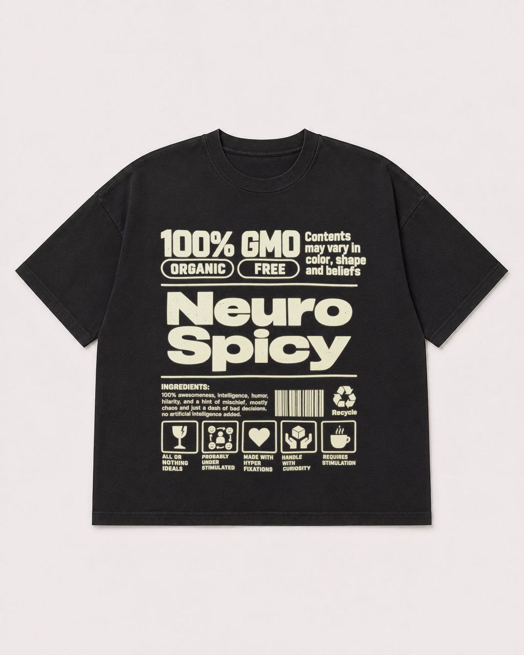 Mockup Boxy Heavyweight Tee Black product