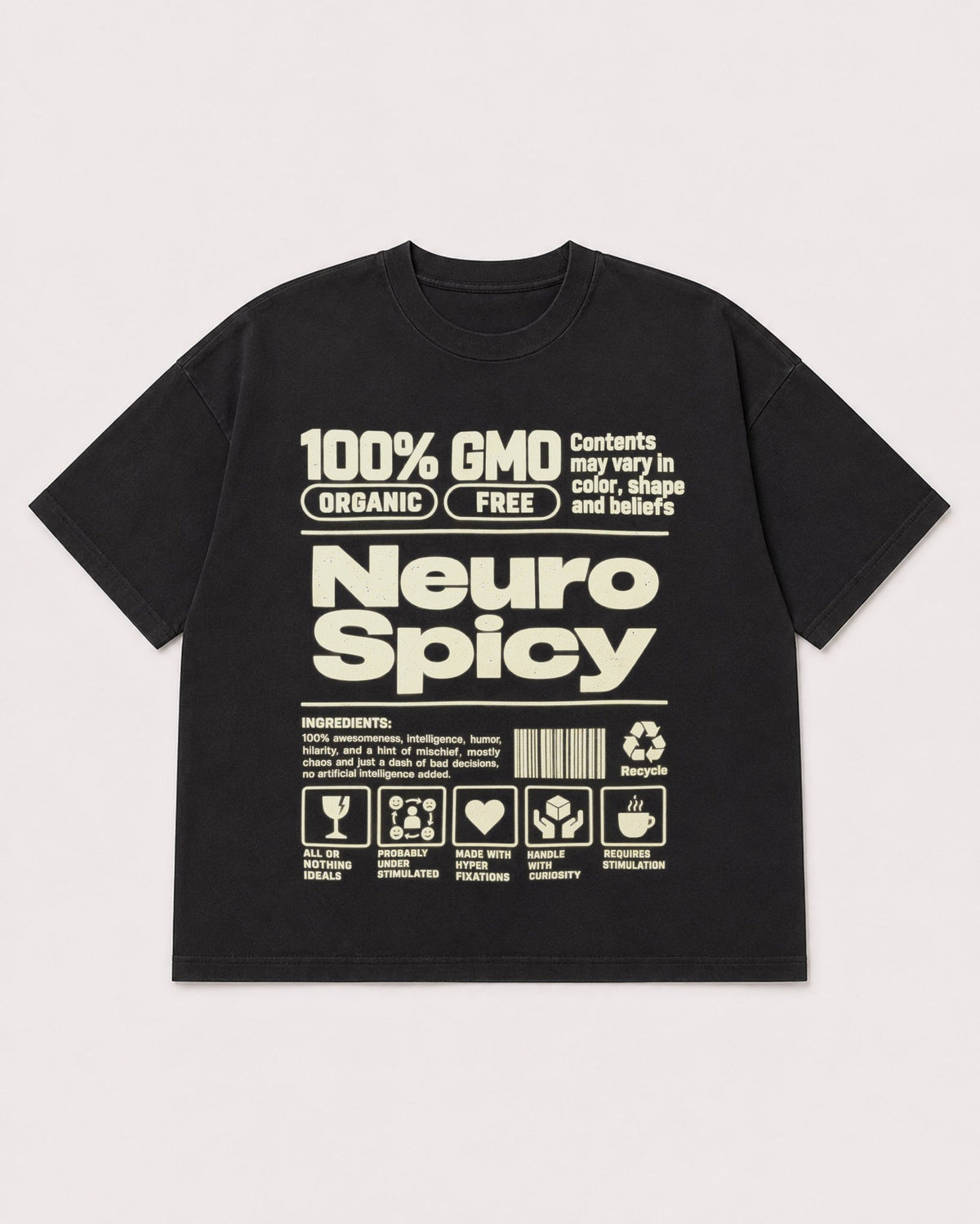 Mockup Boxy Heavyweight Tee Black product